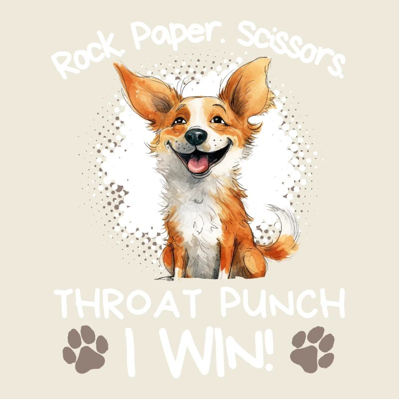 Rock Paper Scissors Lustiger Corgi Sarkasmus