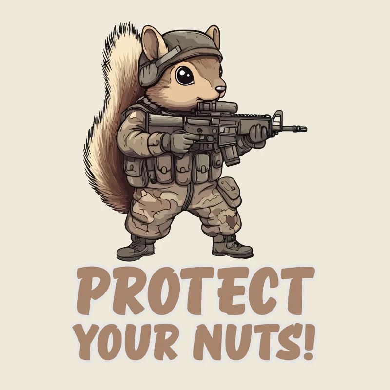 Protect Your Nuts Ninja Squirrel