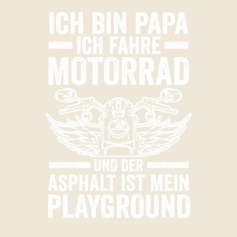 Papa Motorrad Vater Motorradfahrer