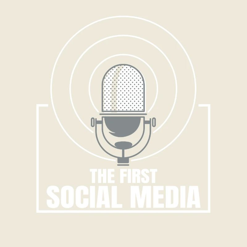 Das Erste Soziale Medium Funkgerät Mikrofon Retro