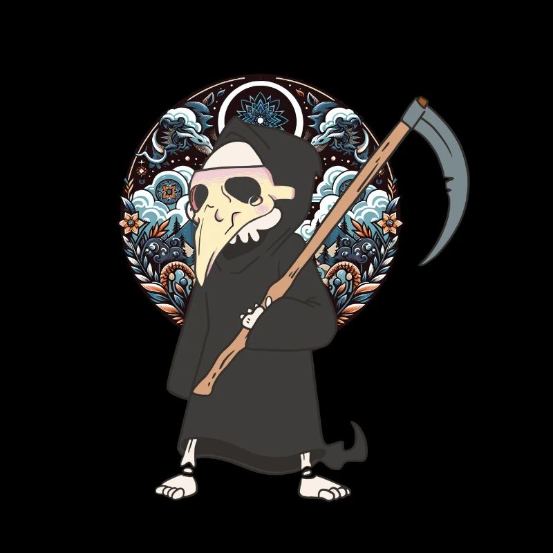 Mittelalter Sensenmann Halloween Tod