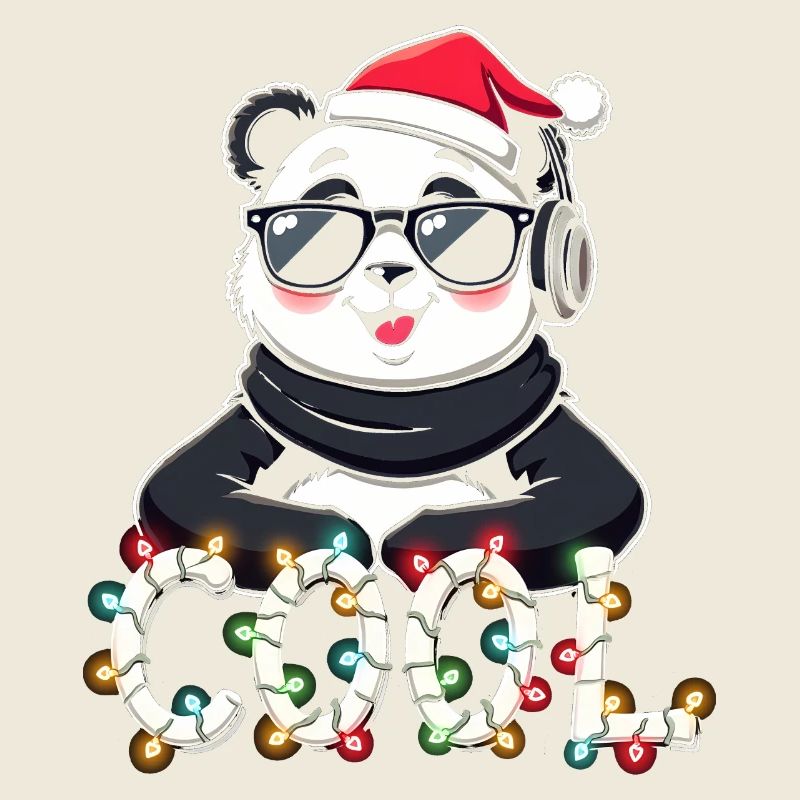 Noël panda cool