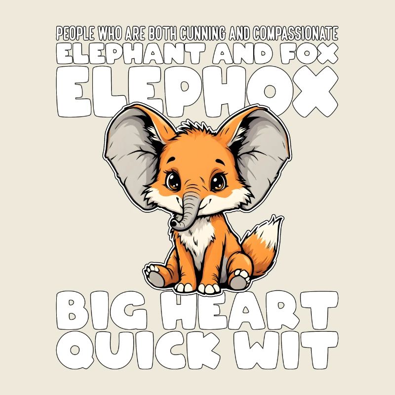 BIG HEART QUICK WIT - ELEPHANT AND FOX - ELEPHOX