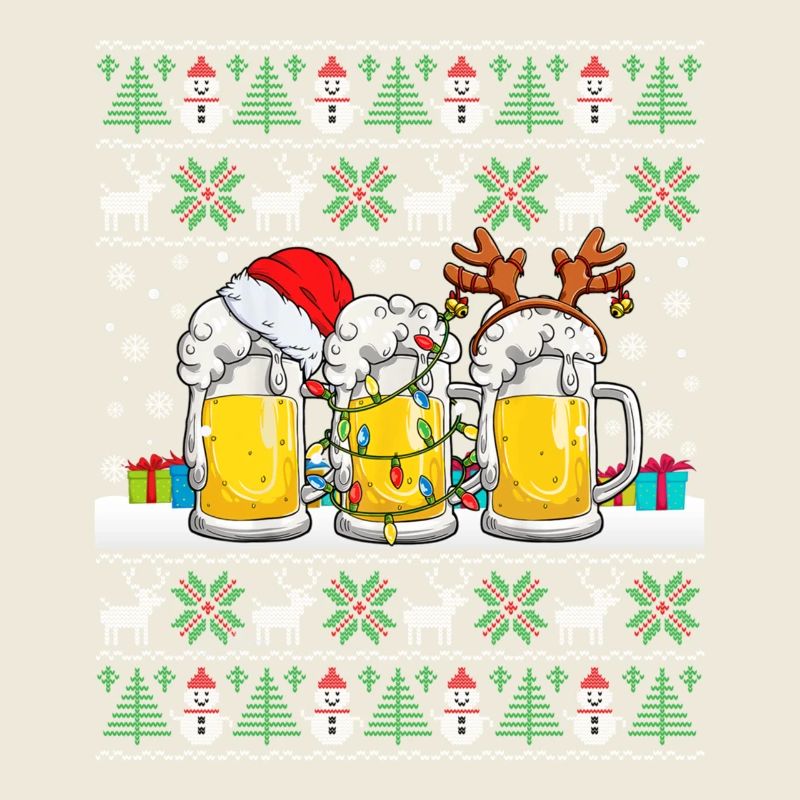 Hässlicher Weihnachtspullover mit Bier Hässliche Weihnachten