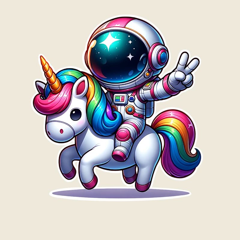 Licorne astronaute
