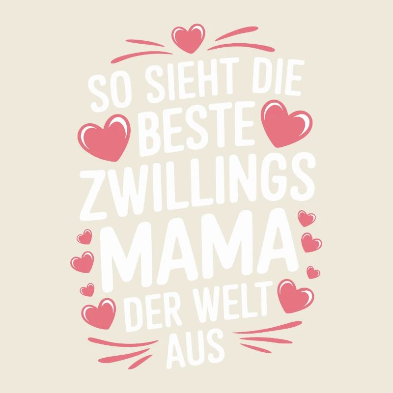 Zwillingsmama Zwillings Mutter Zwillinge Mama