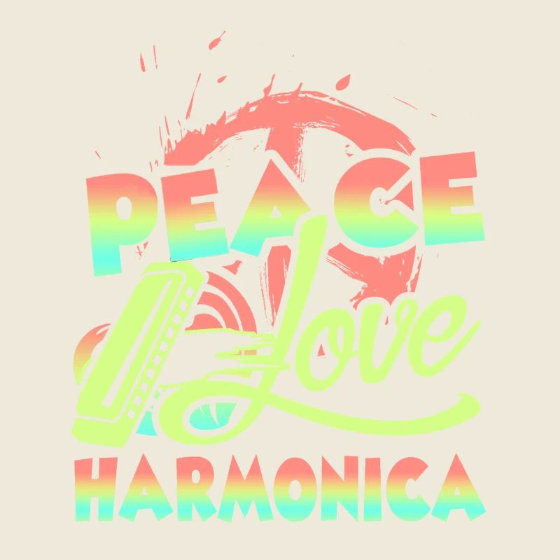Peace Love Harmonica