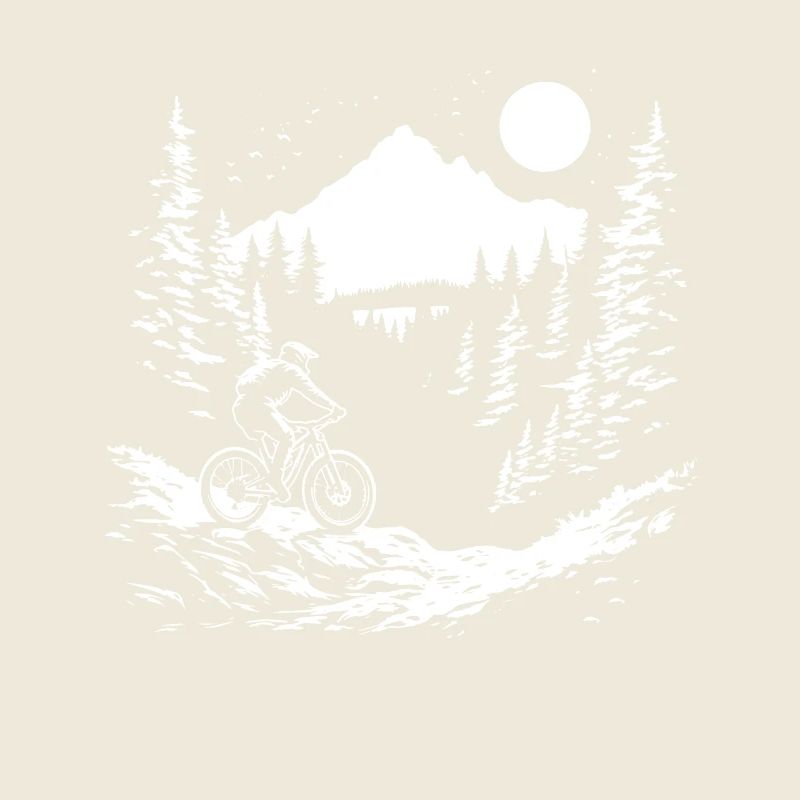 Mountain Biking Drawing