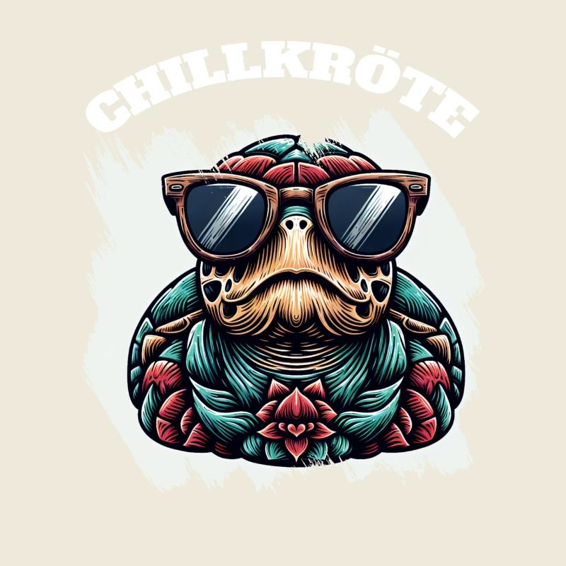 Kollektive Schildkrötenkunst mit Sonnenbrille