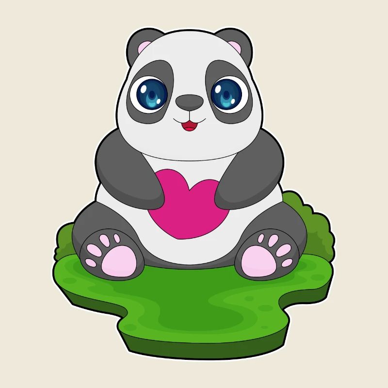 Cœur de panda