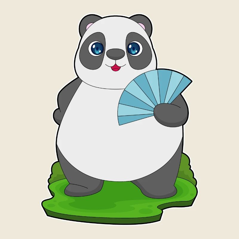 Ventilateur de poche Panda