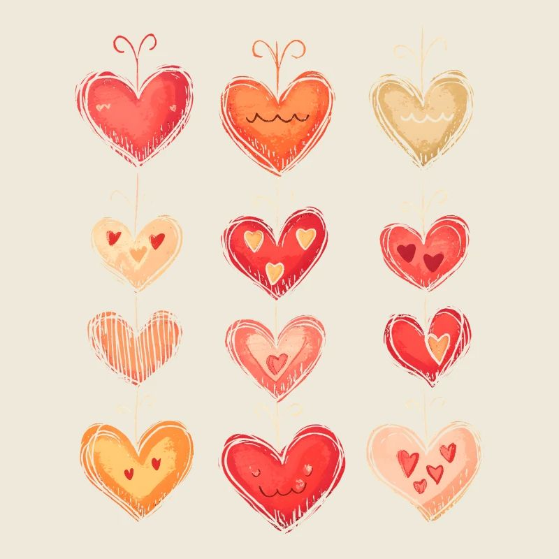 Herzmuster Valentinstag Herz Muster Geschenk