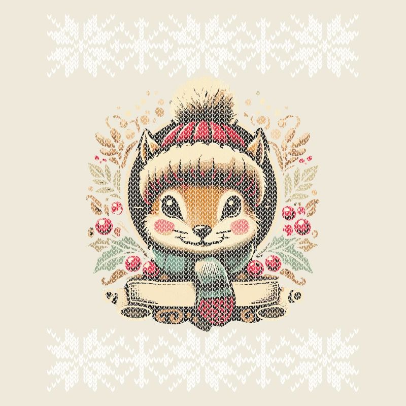 Winter Squirrel Illustration