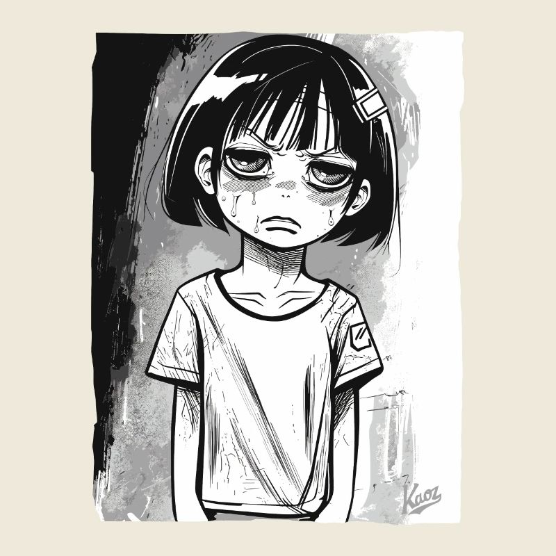 Fille alternative de dessin animé