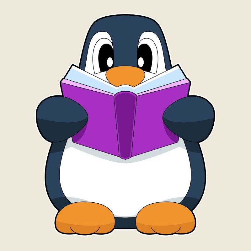Pinguin Nerd Buch