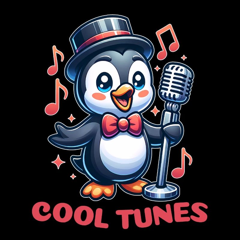 Pingouin Chanteur de Jazz