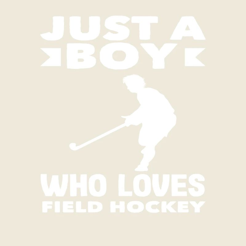 Ein Junge Der Feldhockey Liebt