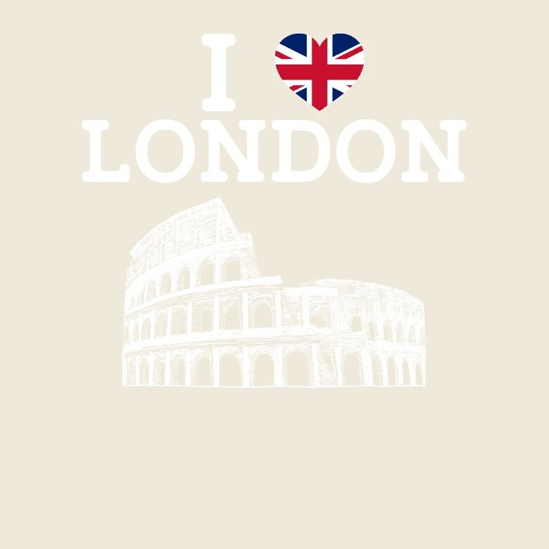 J’aime Londres Colisée Angleterre Drapeau du cœur Londres