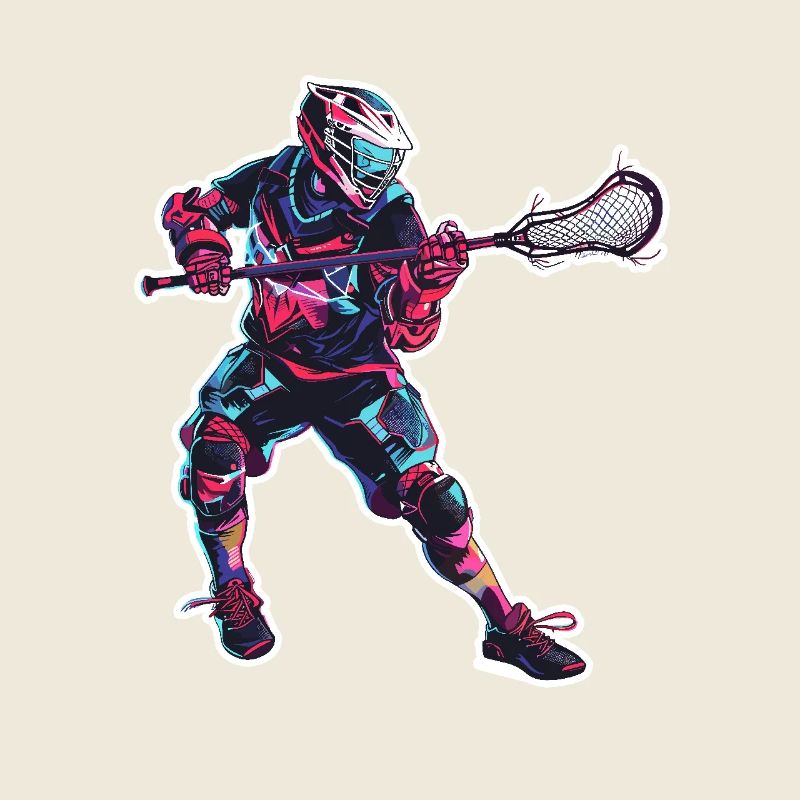 Lacrosse Player Graphics