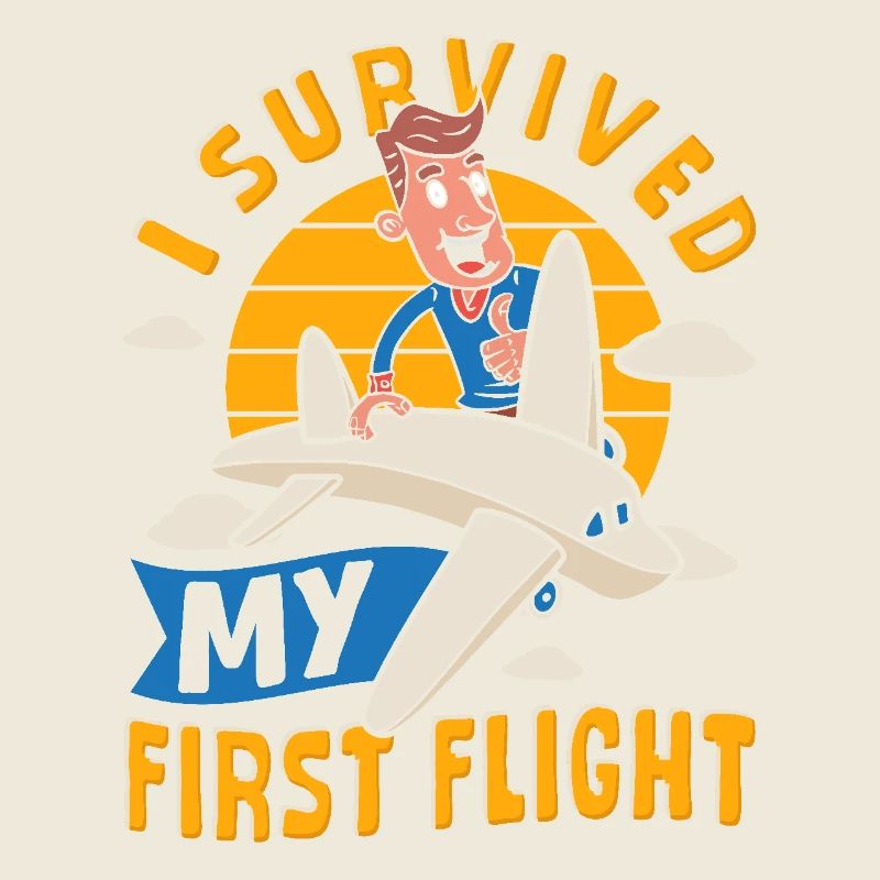 Der Start mit dem Flugzeug hat den ersten Flug