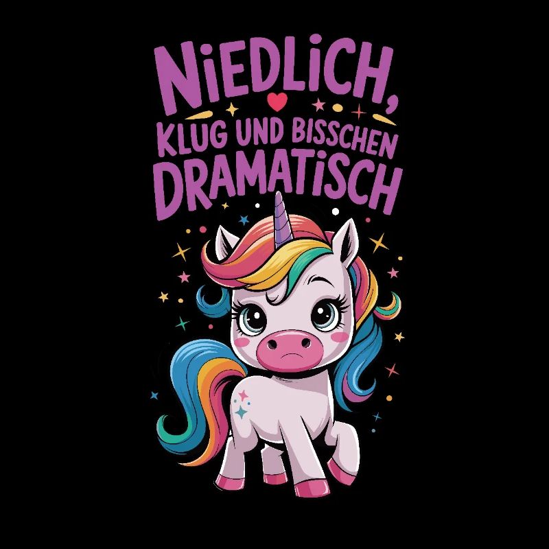 Niedlich, Klug und Dramatisch Einhorn