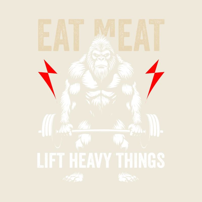 Fleisch essen, schwere Dinge heben