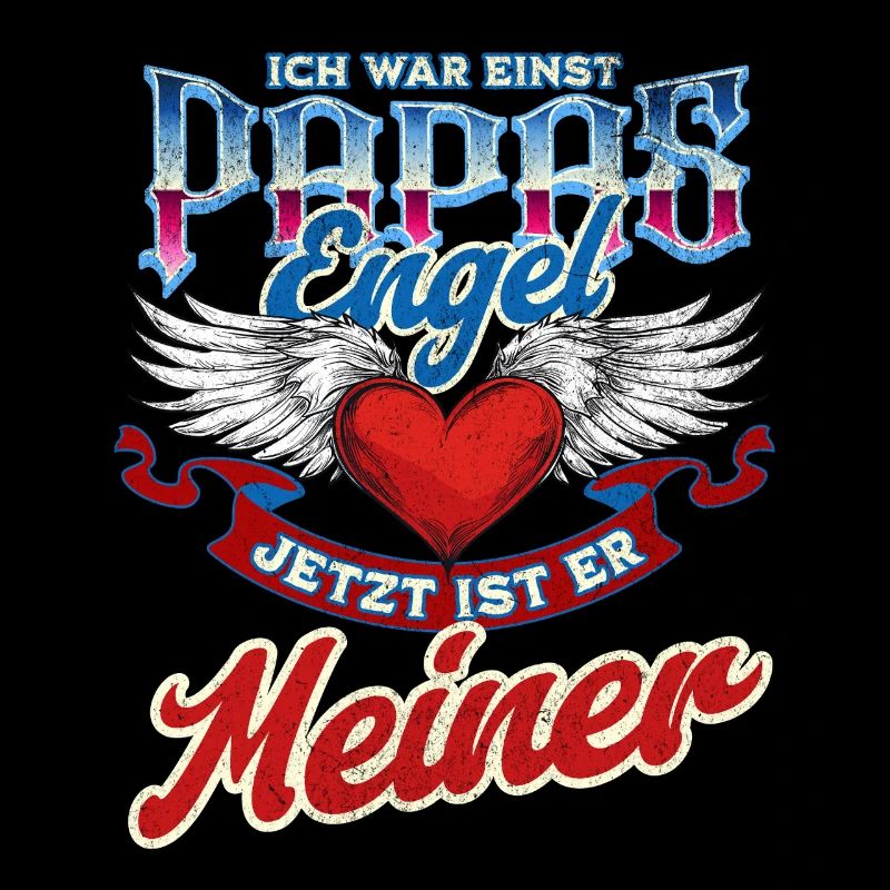 Papa Gedenk Design - Ich war einst Papas Engel