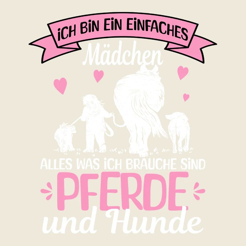 Einfaches Mädchen Pferde