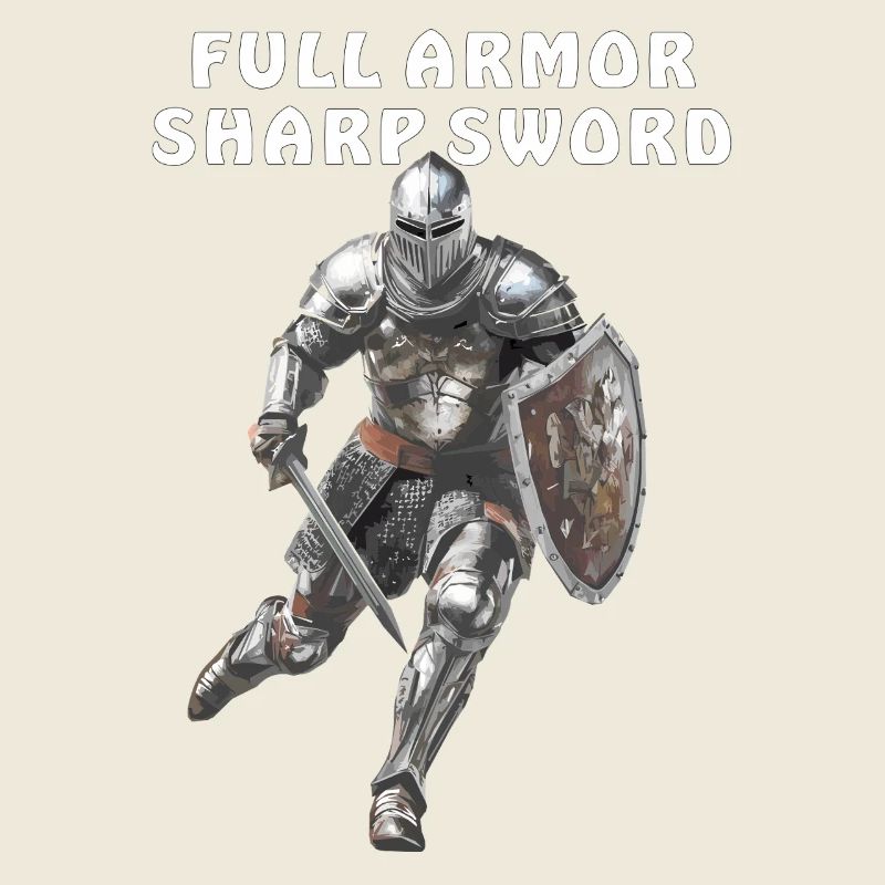 ARMURE COMPLÈTE ÉPÉE TRANCHANTE