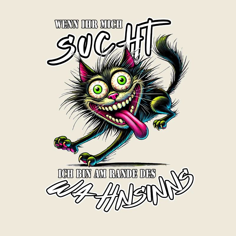Cat on the Edge of Madness Comic Style
