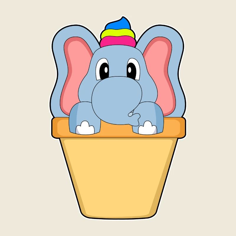Elefant Waffeleis