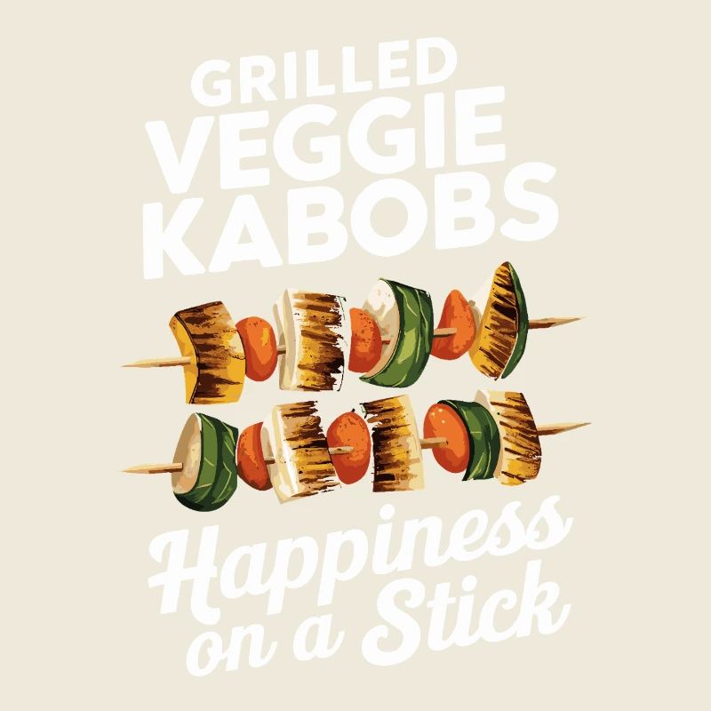 Gegrillte Veggie-Spieße Glück am Spieß