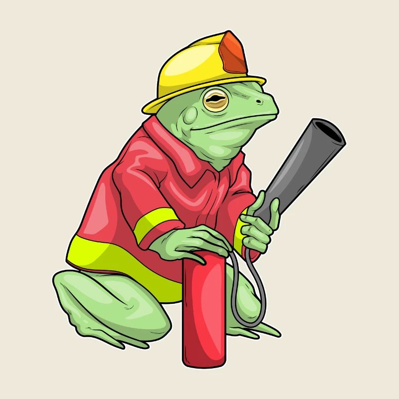 Frog pompier extincteur Pompier Pompier