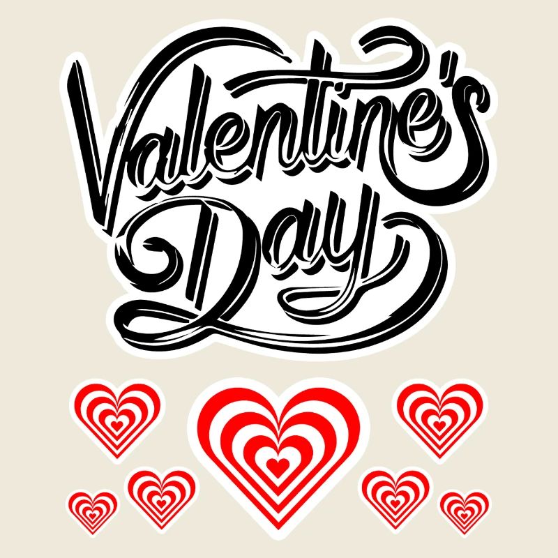 Valentinstag Geschenk T-Shirt, Happy Valentine's