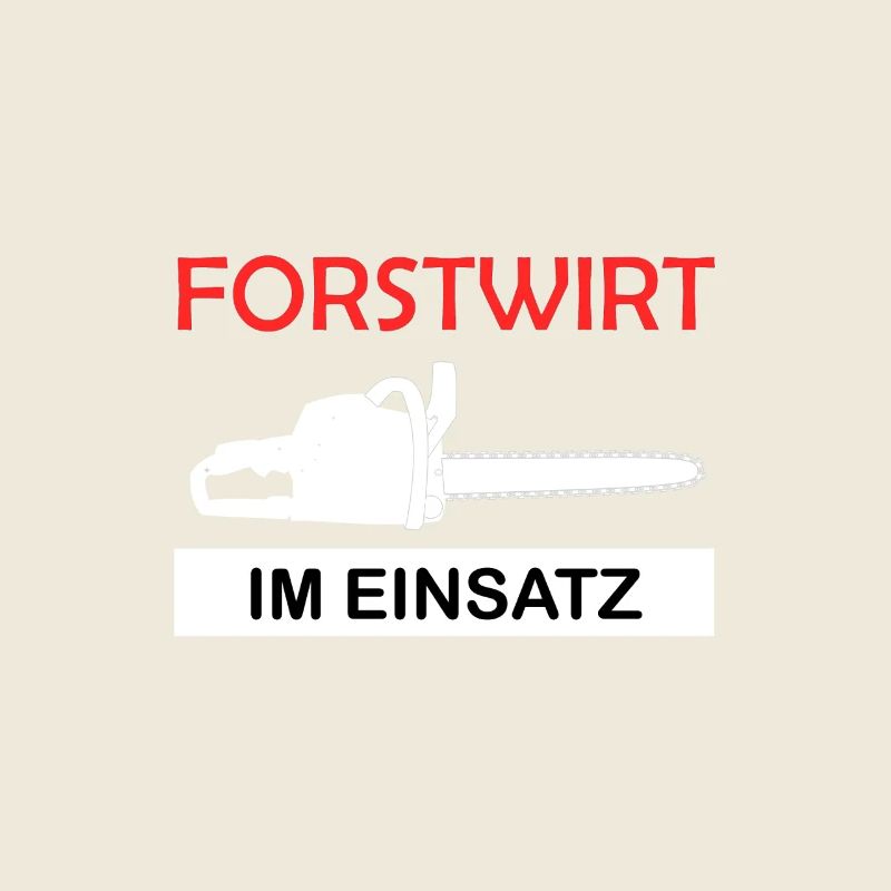 Forstwirt im Einsatz Waldarbeiter Forstarbeiter
