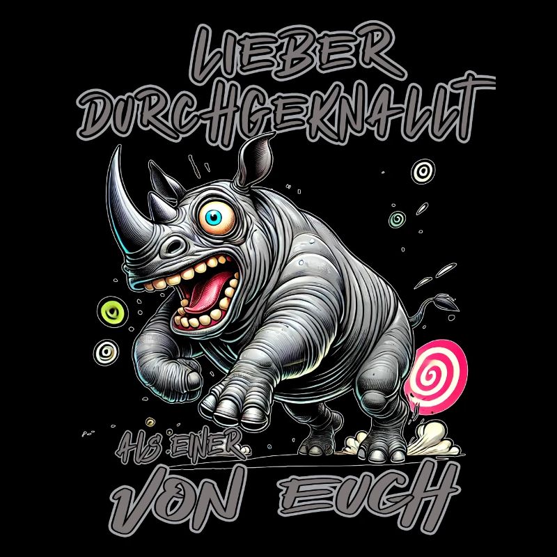 Nashorn Lieber durchgeknallt als einer von euch