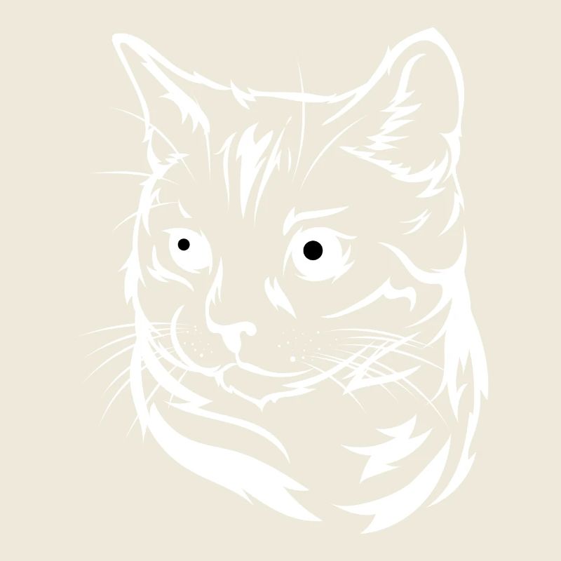 Chat hypnotique - Conception de chat de dessin animé drôle