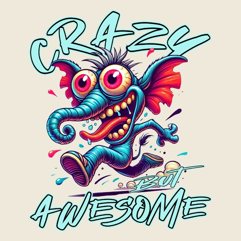 Crazy but Awesome Elefant Comic Stil