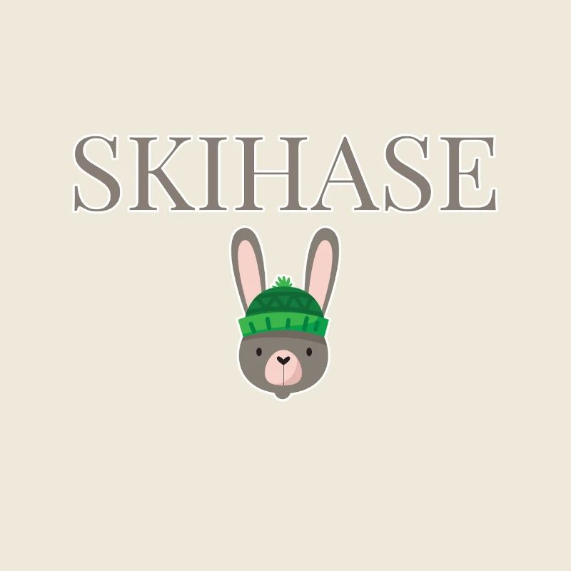 Skihase Winter Hase
