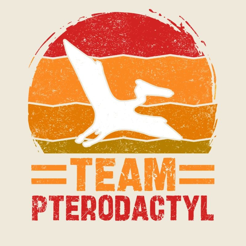 L’équipe Pterodactyl Dinosaur Retro Design