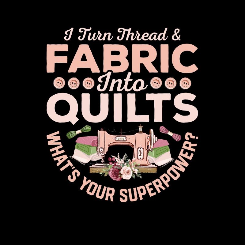 I Turn Thread & Fabric Into Quilts Quilter Quiltin