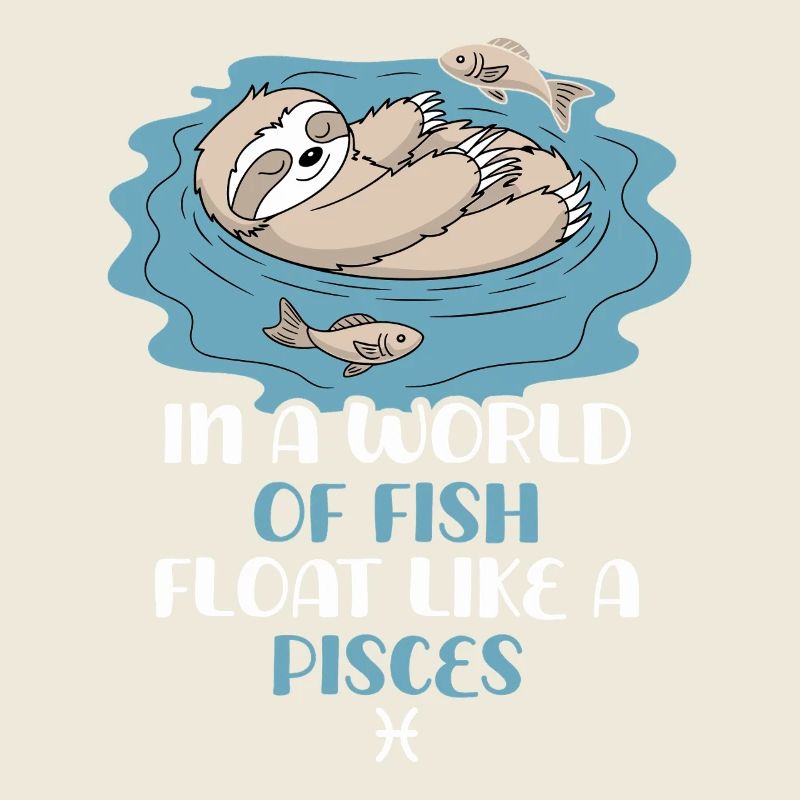 Float Like a Fish: Pisces Zodiac Sloth