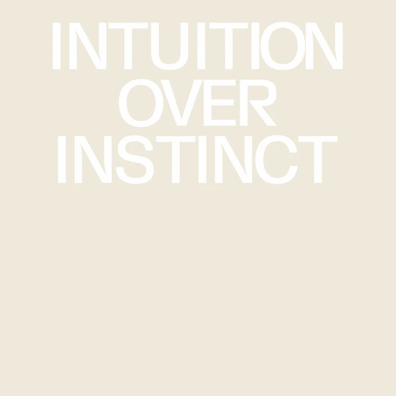 Intuition Über Instinkt Inspirierendes