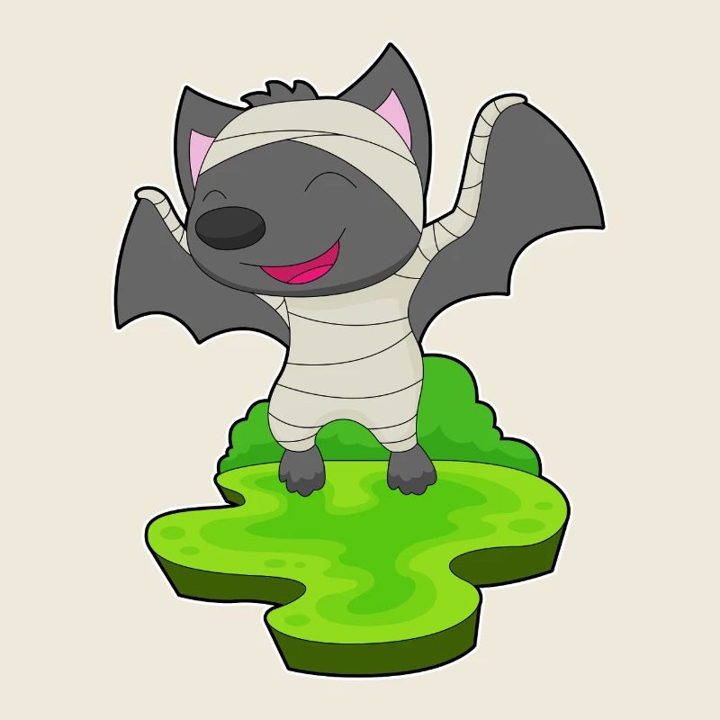 Fledermaus Halloween Mumie