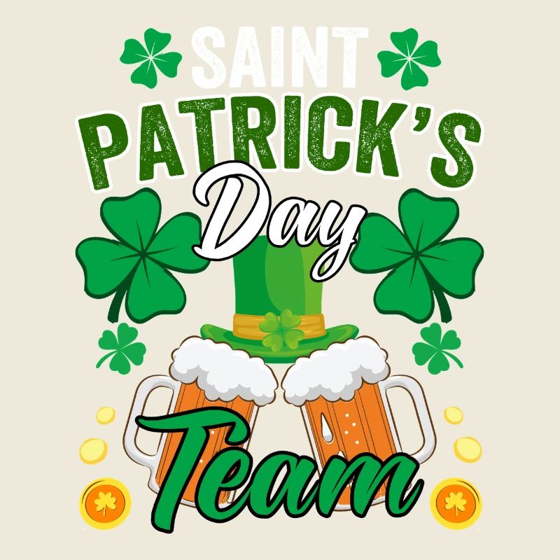 St. Patricks Team St. Patrick's Day Bier Klee