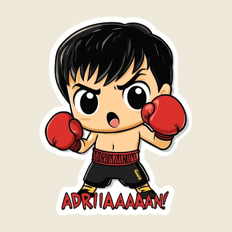 Chibi Boxer – combatif avec citation culte