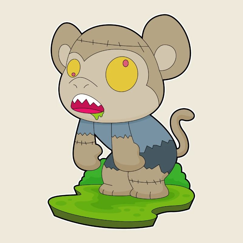 Singe Halloween Zombie