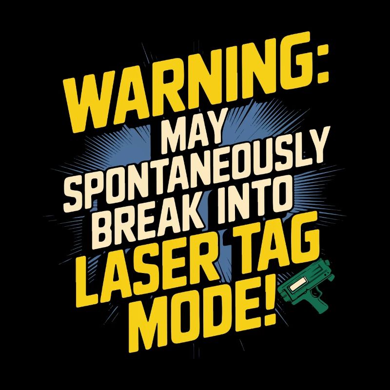 Warnung: Kann spontan in Lasertag einbrechen