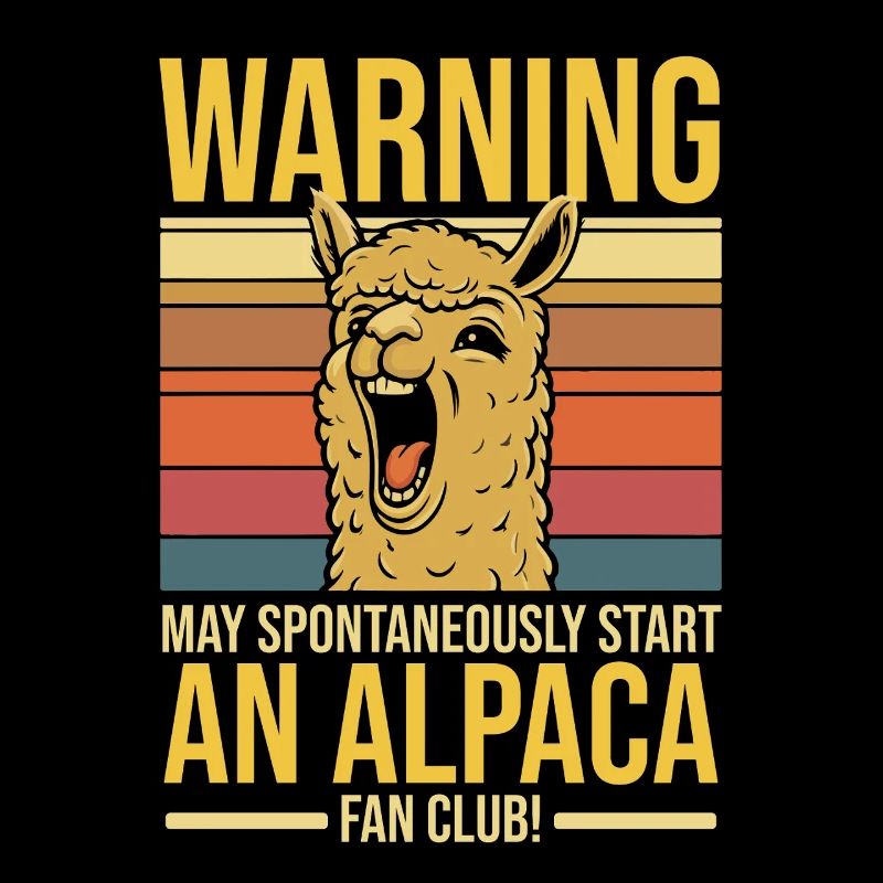 Warning: May spontaneously start an alpaca fan clu