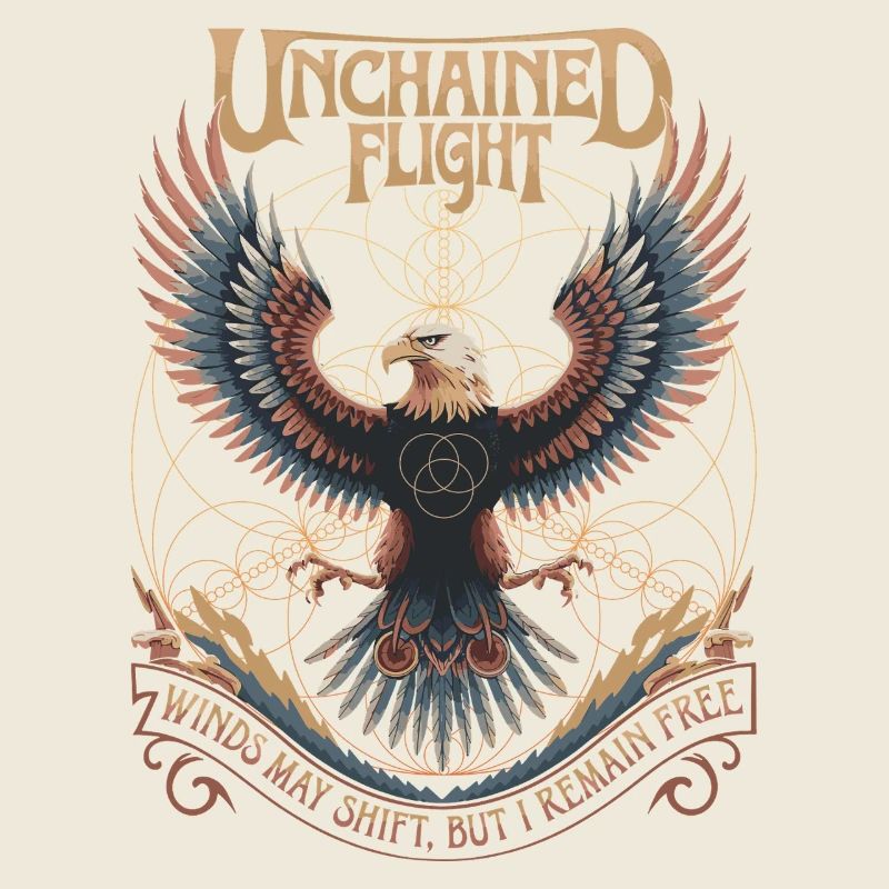 Unchained Flight - Eagle & Sacred Geometry